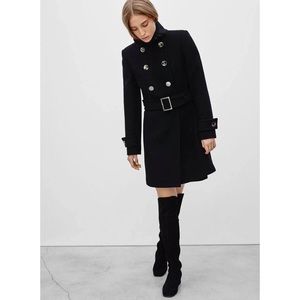 Aritiza Talula Babaton Bromley Wool & Cashmere Black Coat xs